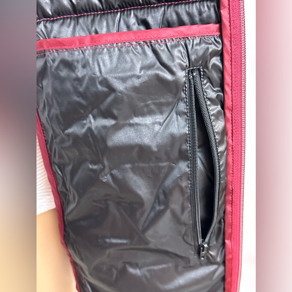 Laurier & Co. Wine Colored Gator Neck Hooded Puffer Soft Shell Sleeves L… - Picture 9 of 16